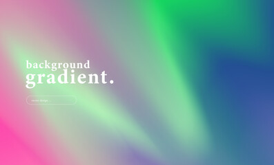 Naklejka premium Abstract northern lights gradient background with smooth blend of blue, green, and pink colors. Modern minimal vector for digital design, wallpaper, presentation, and creative technology concepts.