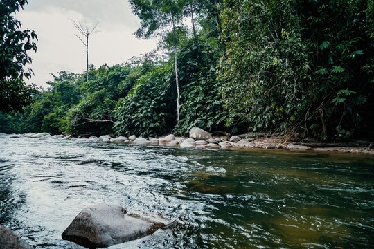 River at Sungai Kampar, Gopeng, Perak.