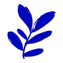 blue butterfly on hand drawing doddle. 