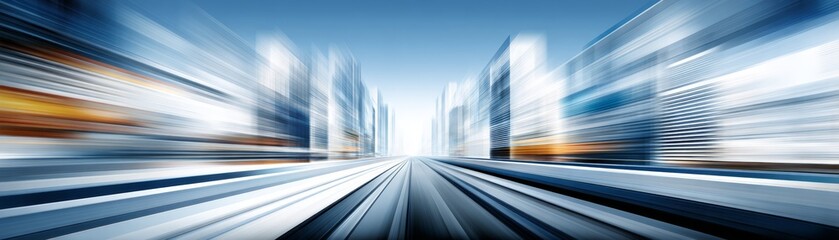 Dynamic abstract motion blur of a bustling city at night creating a vibrant urban background with long exposure light streaks and energetic movement.