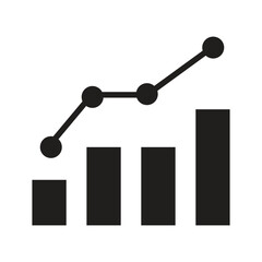 signal glyph icon illustration vector
, vector growing graph icon.
Chart Up Icon Vector Symbol Design Illustration