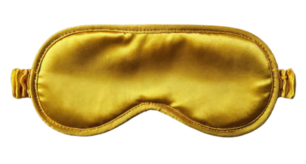 Golden silk sleep mask, smooth and soft