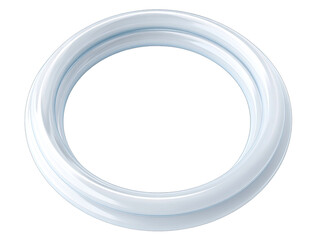 Light-blue, smooth, circular, swirling, abstract form