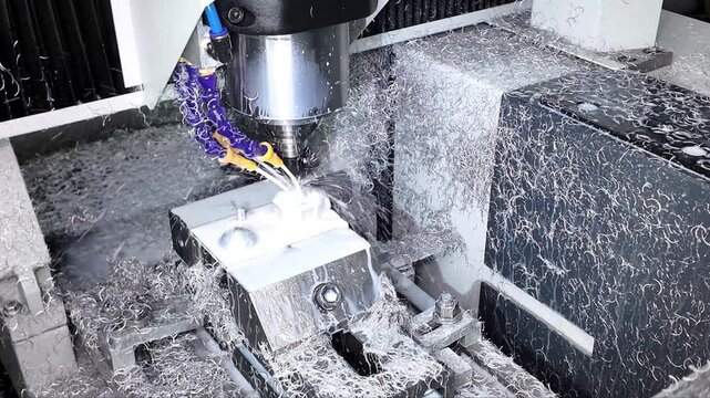 High-speed milling of a metal workpiece with coolant