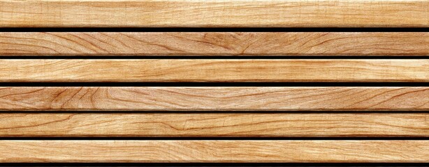 Seamless light wood slats pattern with a natural textured appearance