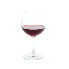 a glass of red wine isolated on a transparent background