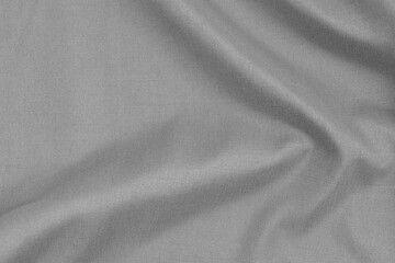 Fototapeta premium Grey Textured Wave Cotton Surface 