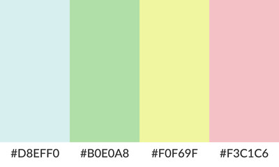 Abstract color palette banner versatile collection of shade and swatch