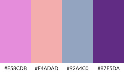 Abstract color palette banner versatile collection of shade and swatch