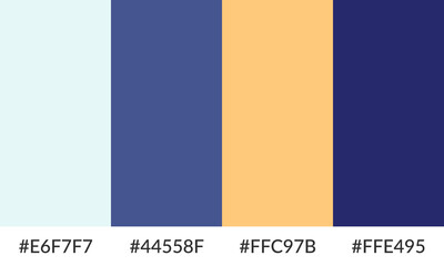 Abstract color palette banner versatile collection of shade and swatch