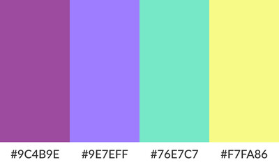 Abstract color palette banner versatile collection of shade and swatch