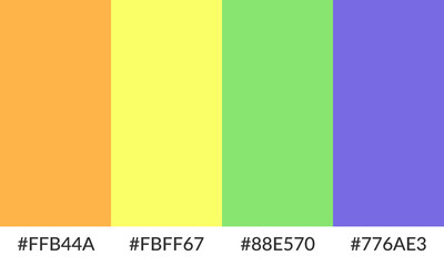 Abstract color palette banner versatile collection of shade and swatch