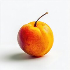 Isolated Apricot on a transparent background soft natural lighting clean and minimal