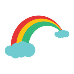 rainbow and clouds