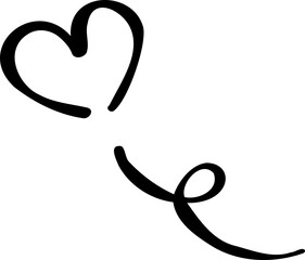 Hand drawn wedding heart