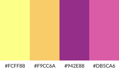 Abstract color palette banner versatile collection of shade and swatch