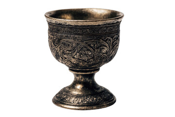 Ornate antique metal cup