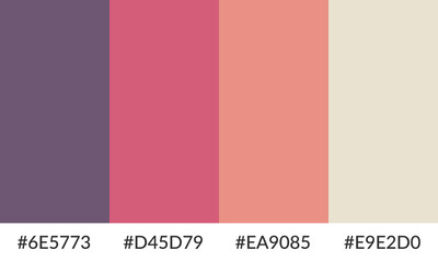 Abstract color palette banner versatile collection of shade and swatch