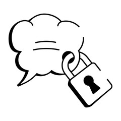 A sketchy style icon representing firewall protection