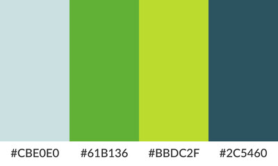 Abstract color palette banner versatile collection of shade and swatch
