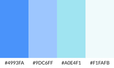 Abstract color palette banner versatile collection of shade and swatch