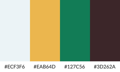 Abstract color palette banner versatile collection of shade and swatch