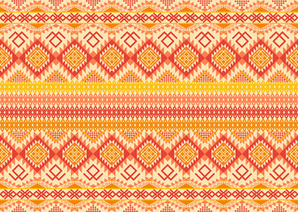 Colorful background with tribal traditional ethnic Navajo seamless pattern. Design for fabric, curtain, background, carpet, wallpaper, clothing, wrapping, Batik, fabric. 
