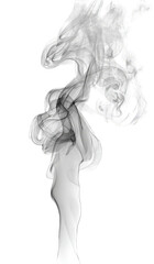 Abstract grayscale smoke plume