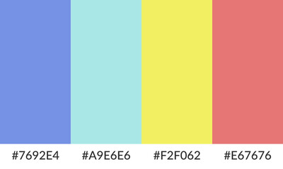 Abstract color palette banner versatile collection of shade and swatch