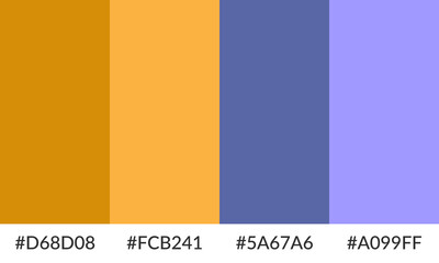 Abstract color palette banner versatile collection of shade and swatch