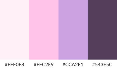 Fototapeta premium Abstract color palette banner versatile collection of shade and swatch