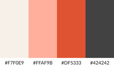 Abstract color palette banner versatile collection of shade and swatch