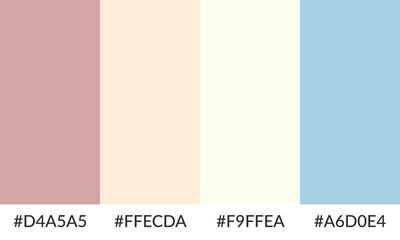 Abstract color palette banner versatile collection of shade and swatch