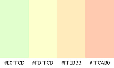 Abstract color palette banner versatile collection of shade and swatch