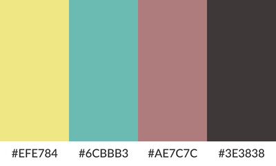 Abstract color palette banner versatile collection of shade and swatch