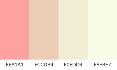 Abstract color palette banner versatile collection of shade and swatch