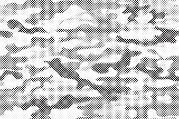 Camouflage seamless background. Abstract camo texture. Camo pattern. Print on fabric on clothes. Vector illustration