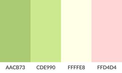 Abstract color palette banner versatile collection of shade and swatch