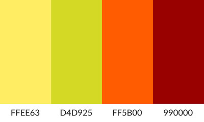 Abstract color palette banner versatile collection of shade and swatch