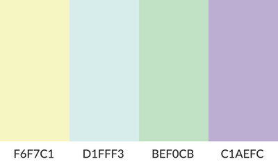 Abstract color palette banner versatile collection of shade and swatch