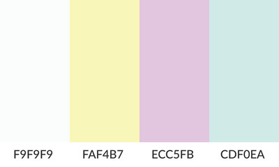 Abstract color palette banner versatile collection of shade and swatch