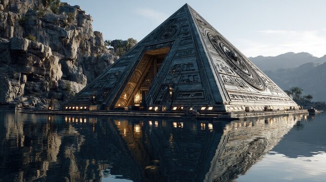 Pyramid Structure on Water