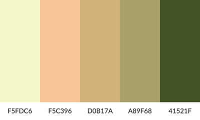 Abstract color palette banner versatile collection of shade and swatch