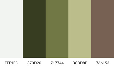 Abstract color palette banner versatile collection of shade and swatch