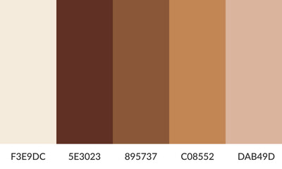 Abstract color palette banner versatile collection of shade and swatch
