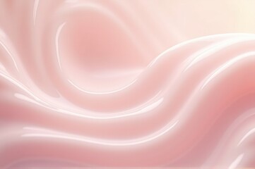 A delicate swirl of pink cream flows gracefully across a smooth surface, capturing soft lighting and evoking a sense of tranquility and beauty, perfect for relaxation or pampering