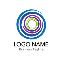 Colorful Logo Abstract Design Business