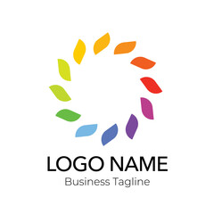 Colorful Logo Abstract Design Business