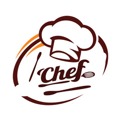 Chef Logo - Professional Culinary Icon with Spatulas