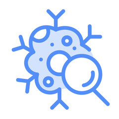 oncology icon with linear color style